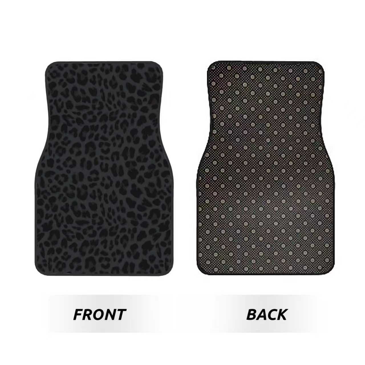 Cross-Border E-Commerce Black Leopard Print Universal Car Seat Cover, Popular in Europe and America, Temu, Mercado Libre, and Mexico