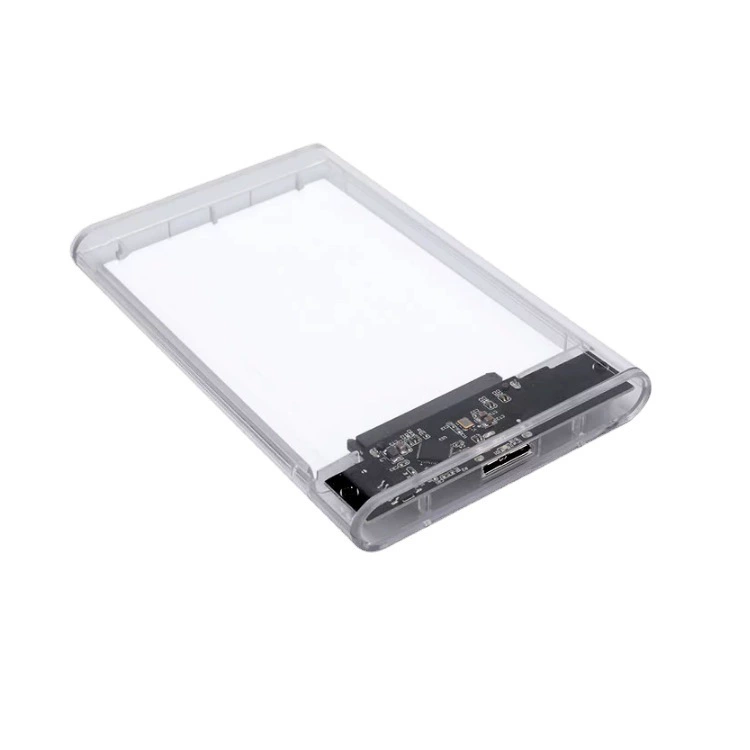 2.5 -inch USB3.0 Push sliding slide covered with transparent SATA serial solid SSD mechanical mobile hard disk box