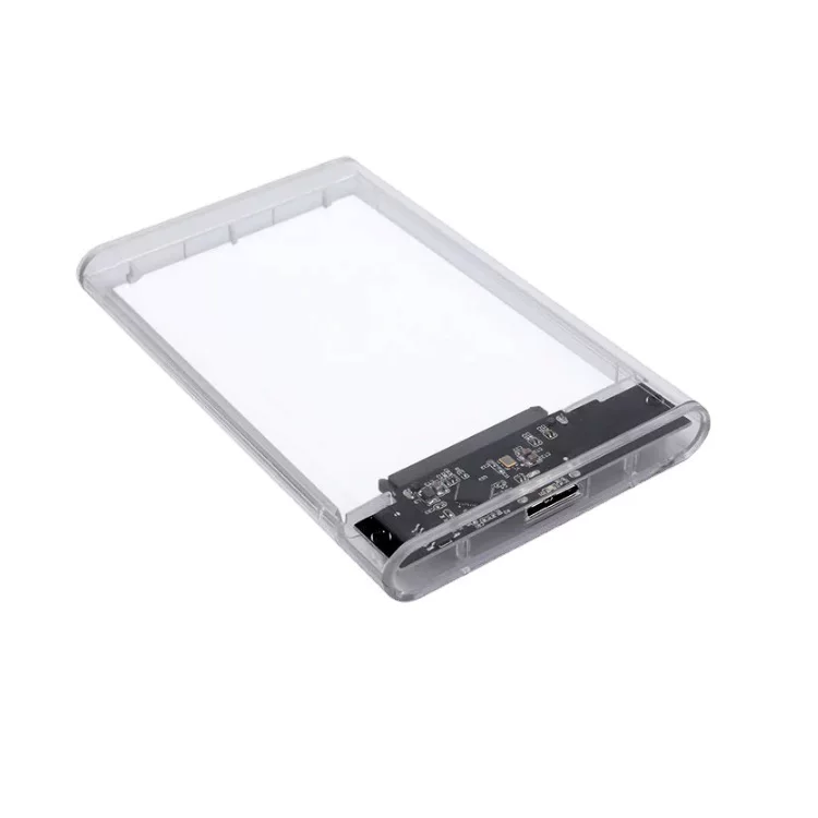 2.5 -inch USB3.0 Push sliding slide covered with transparent SATA serial solid SSD mechanical mobile hard disk box