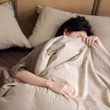 美拉德三件套2025新款新疆棉床品学生夏宿舍纯棉被套床单床笠