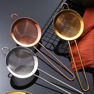 Bar filter sake tunnel Special filter ice device cocktail leakage mesh ice device filter table spoon double -layer filter