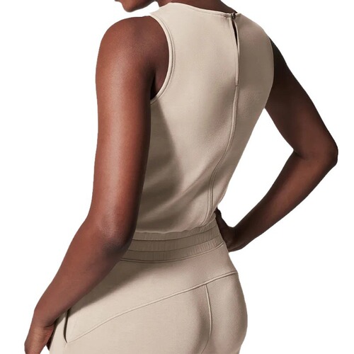  Spring and Summer New Fashionable Casual Women's Wear for Slimming, Sleeveless Solid Color Commuting Pants 