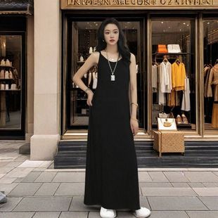 Camisole Bottoming Skirt Women's Summer Thin Large Size Loose Slimming Sports Top Dress