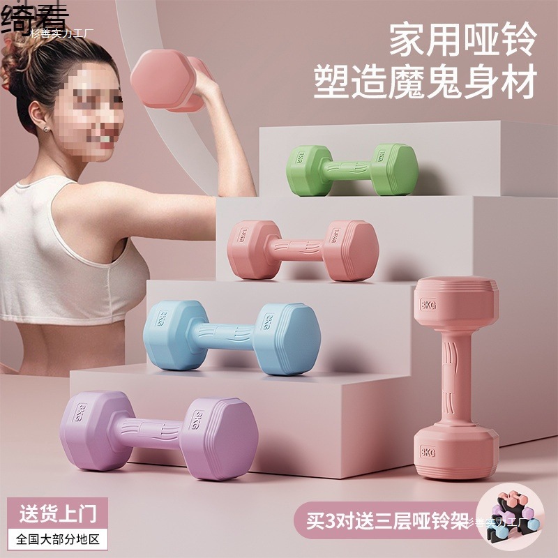 Dumbbells for Women, Fitness Equipment, Household Barbells, Kettlebells, Children, Teenagers, Female Small Dumbbells, a Pair