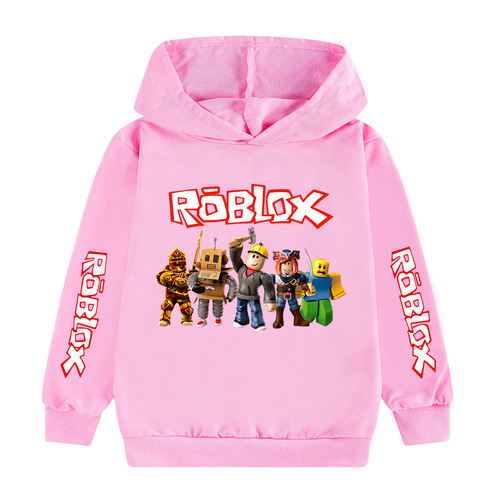 Foreign trade cross-border supply Roblox hot-selling cartoon printed patterns for children boys and girls hoodies sweatshirts children's clothing
