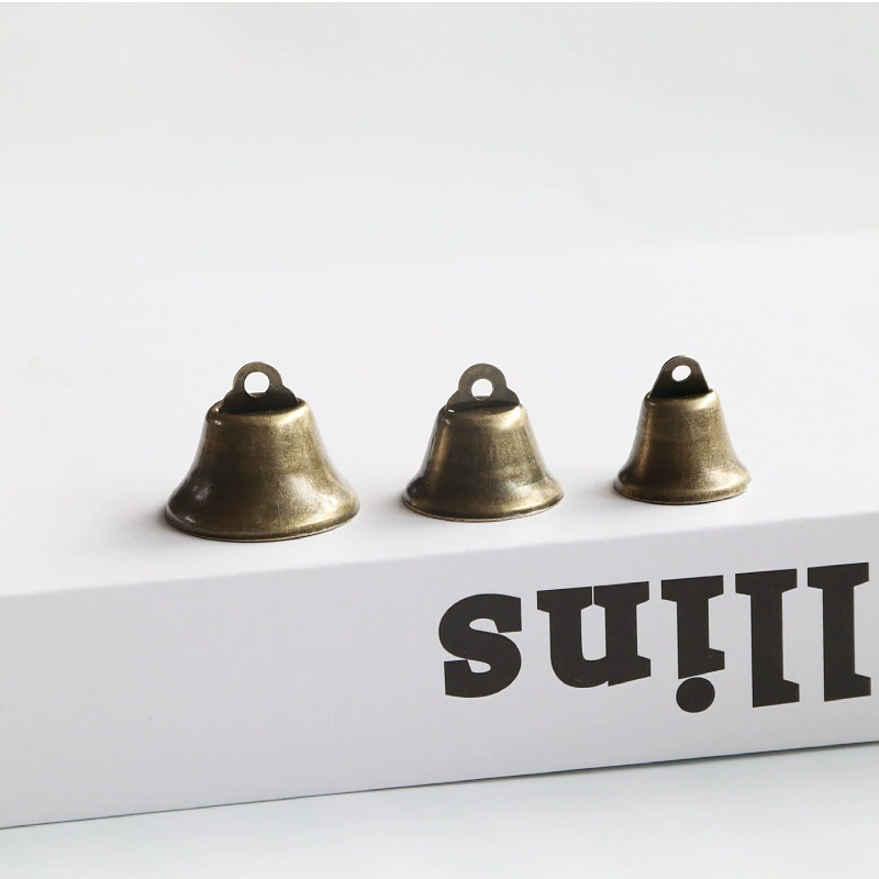 Bronze megaphone, Christmas small bell, decorations, retro pendant, handmade