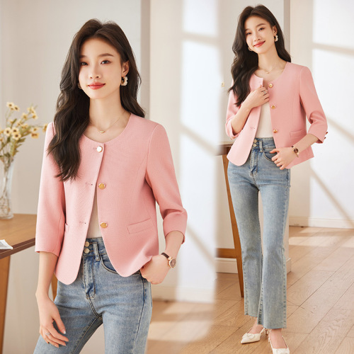 Xiaoxiangfeng short coat for women spring and autumn 2024 new autumn casual suit small short top autumn