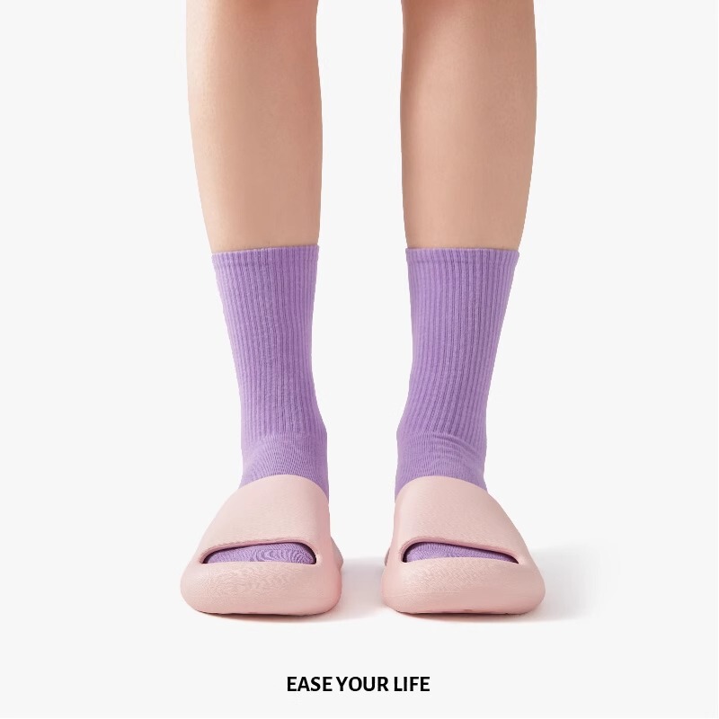 Park Xi Yunの弾性ホームインテリアカップルサンダル、女性用家庭用入浴用厚底ソフトソールスリッパ、男性用ソフト弾性ソールスリッパ|undefined