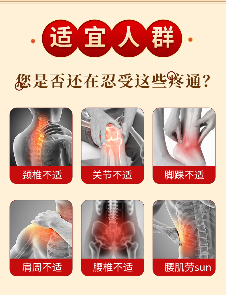 Tongluo Qutong Herbal Pain Relief Patch 10 Pack Self Heating Topical Plaster for Neck Shoulder Back Legs quality and texture
