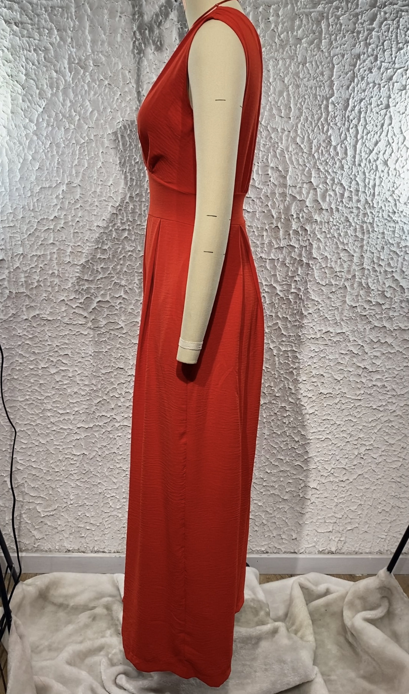 Women'S Daily Sexy Solid Color Full Length Patchwork V-Opening display picture 3