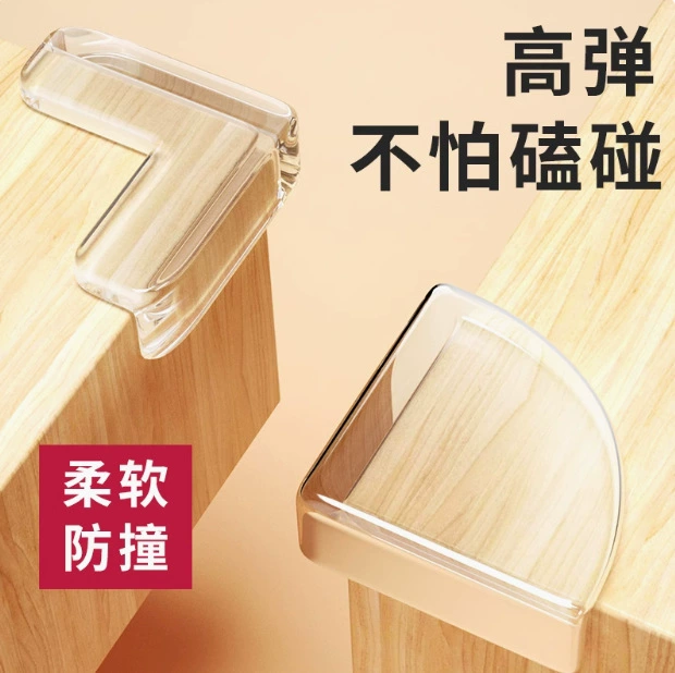 Угловая защита от столкновения Угловая наклейка для защиты от столкновения Угловая кровать Угловая шкафчик для стола Прямой угловой чехол для защиты прозрачной мягкой силиконовой угловой наклейки