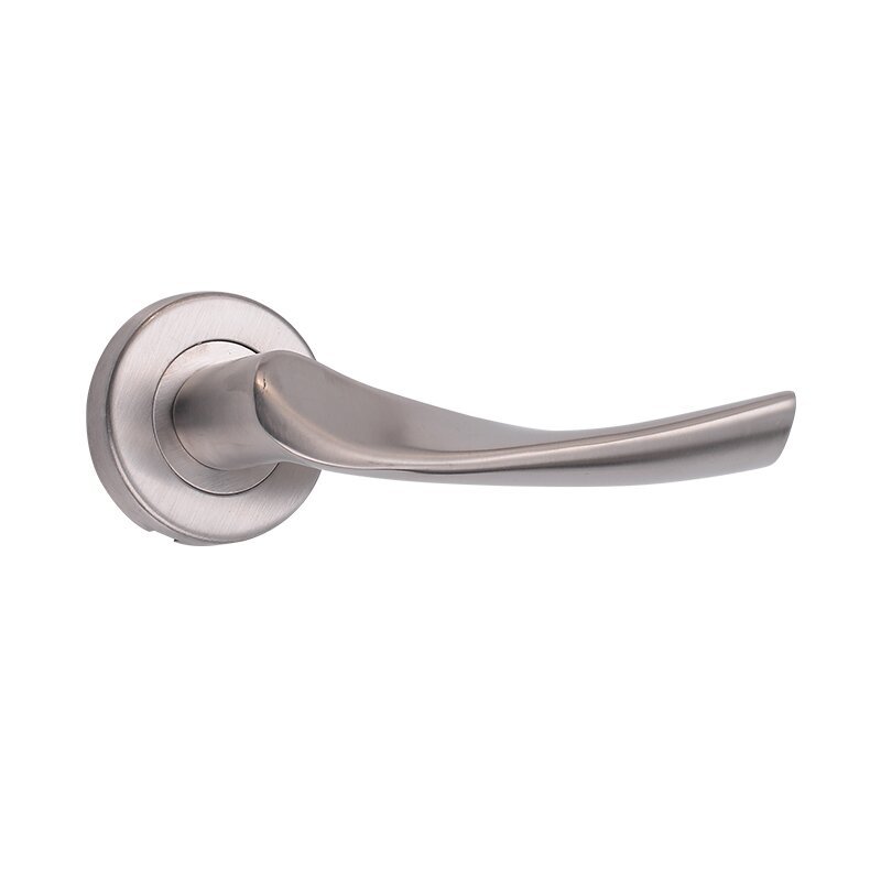 Cerradura dividida de una sola lengua de acero inoxidable, puerta cortafuego de doble curva, cerradura de manija, dormitorio, baño, manija de puerta de madera, fábrica al por mayor
