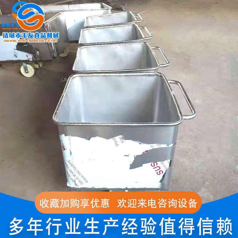 厂家供应 食品厂专用小料车 不锈钢小料车 肉料手推工具车