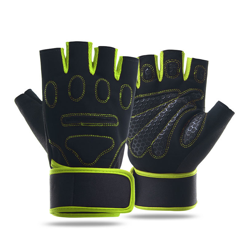 Guantes deportivos de acondicionamiento físico respirables medio dedo protector哑铃 ejercicio de levantamiento de pesas al aire libre ciclismo montañismo actualización antideslizante y resistente al desgaste image 12