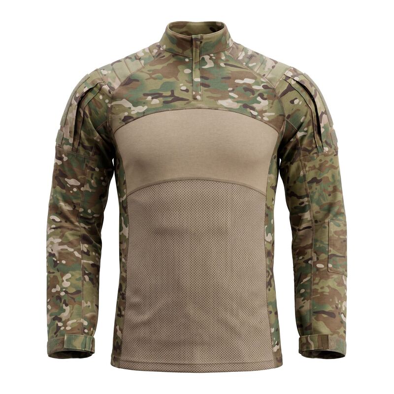 Multicam Multi-Terrain Combat Uniform Top Men's Breathable Quick-Drying Tactical Shirt Zipper Military Long-Sleeved Shirt Multicam Multi-Terrain Combat Uniform Top Men's Breathable Quick-Drying Tactical Shirt Zipper Military Long-Sleeved Shirt