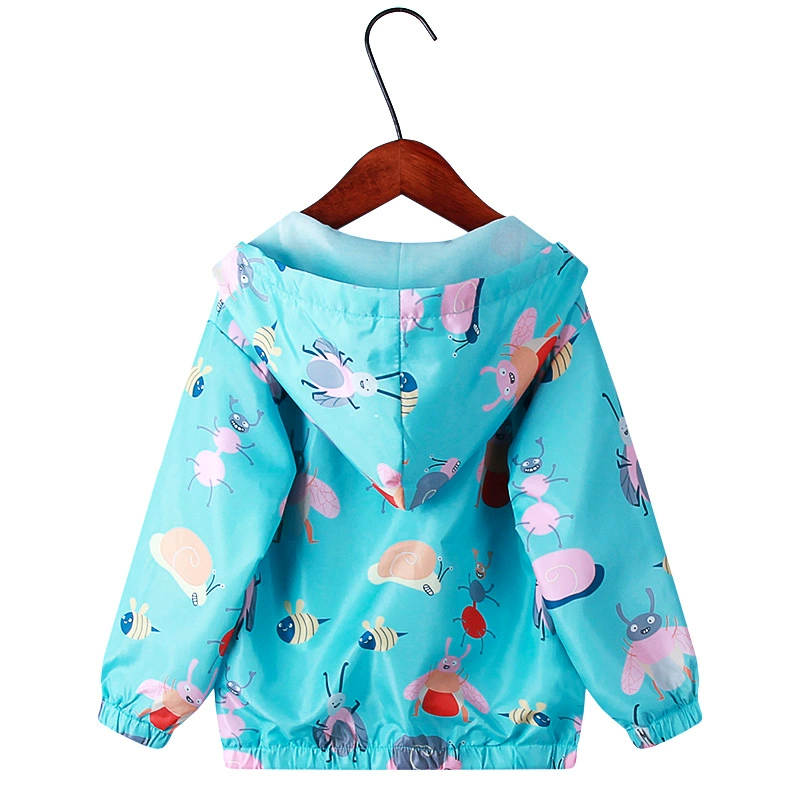 Осенняя детская куртка для отдыха с капюшоном на молнии, 2–8 лет