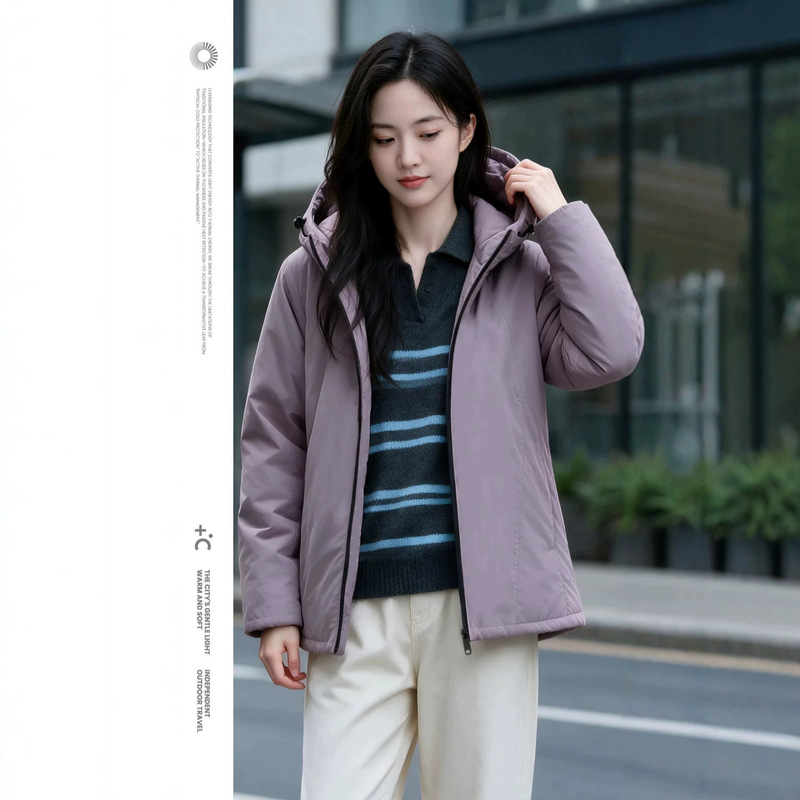 Jinyiwei Cloud Grid Wool Cotton Jacket, Autumn/Winter Outdoor Hooded Windproof Lambswool Warm Coat 900 Jinyiwei Cloud Grid Wool Cotton Jacket, Autumn/Winter Outdoor Hooded Windproof Lambswool Warm Coat 900