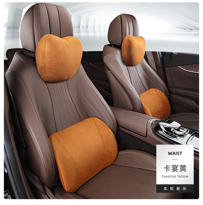 Car Lumbar Support Car Seat Belt Cushion Driver's Seat Office Seat Driver's Backrest Lumbar Support Lumbar Pillow