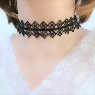 choker necklace collar South Korea neck jewelry neck strap sexy necklace black lace necklace clavicle chain female