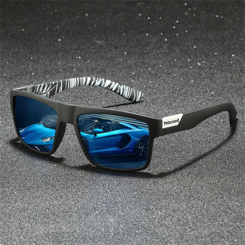 Black -frame ice -blue film