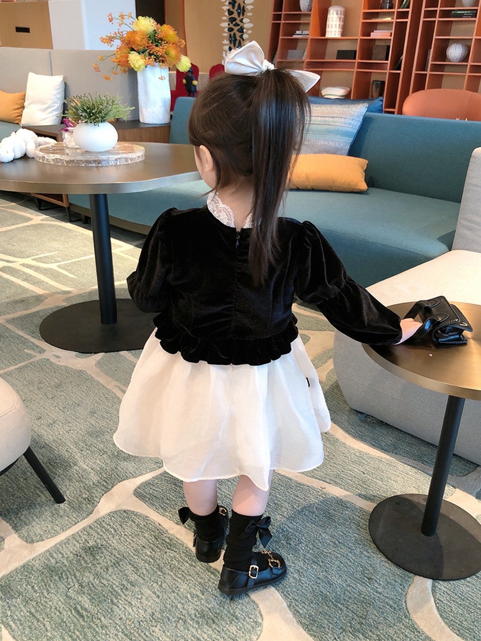 New style dress girls in autumn, trendy trendy. Children's clothing for spring and autumn. Little_voghion.com