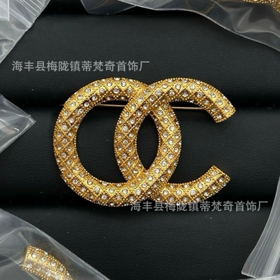 Yaxa sancaqları, 25C New Double C Brooch - correct-delivery-of-physical-style-34