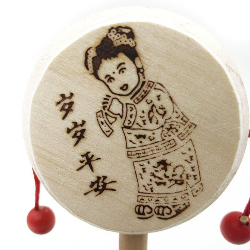 F1624 Mid-wood Drum Plus Lang Drum игрушка оптом Иу 2 юаня два юаня оптом