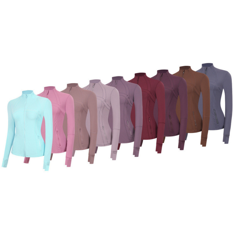 Cross-border branded LULU women's Define stand-up collar jacket, slim-fit, waist-cinching, for running, outdoor, Pilates, and yoga Cross-border branded LULU women's Define stand-up collar jacket, slim-fit, waist-cinching, for running, outdoor, Pilates, and yoga