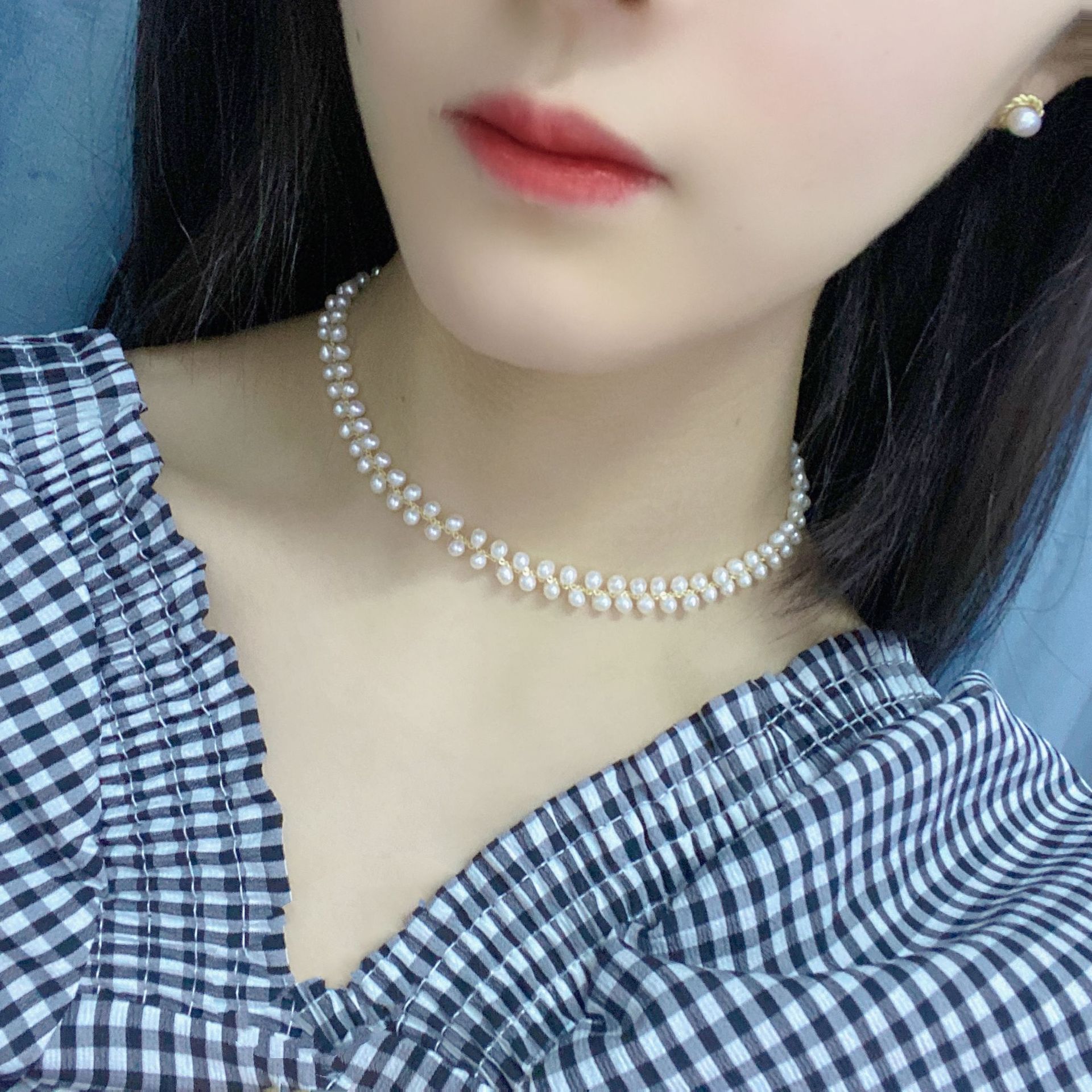 ��Ů��S925����˿�ֹ���֯tianȻ��ˮ������������������װ