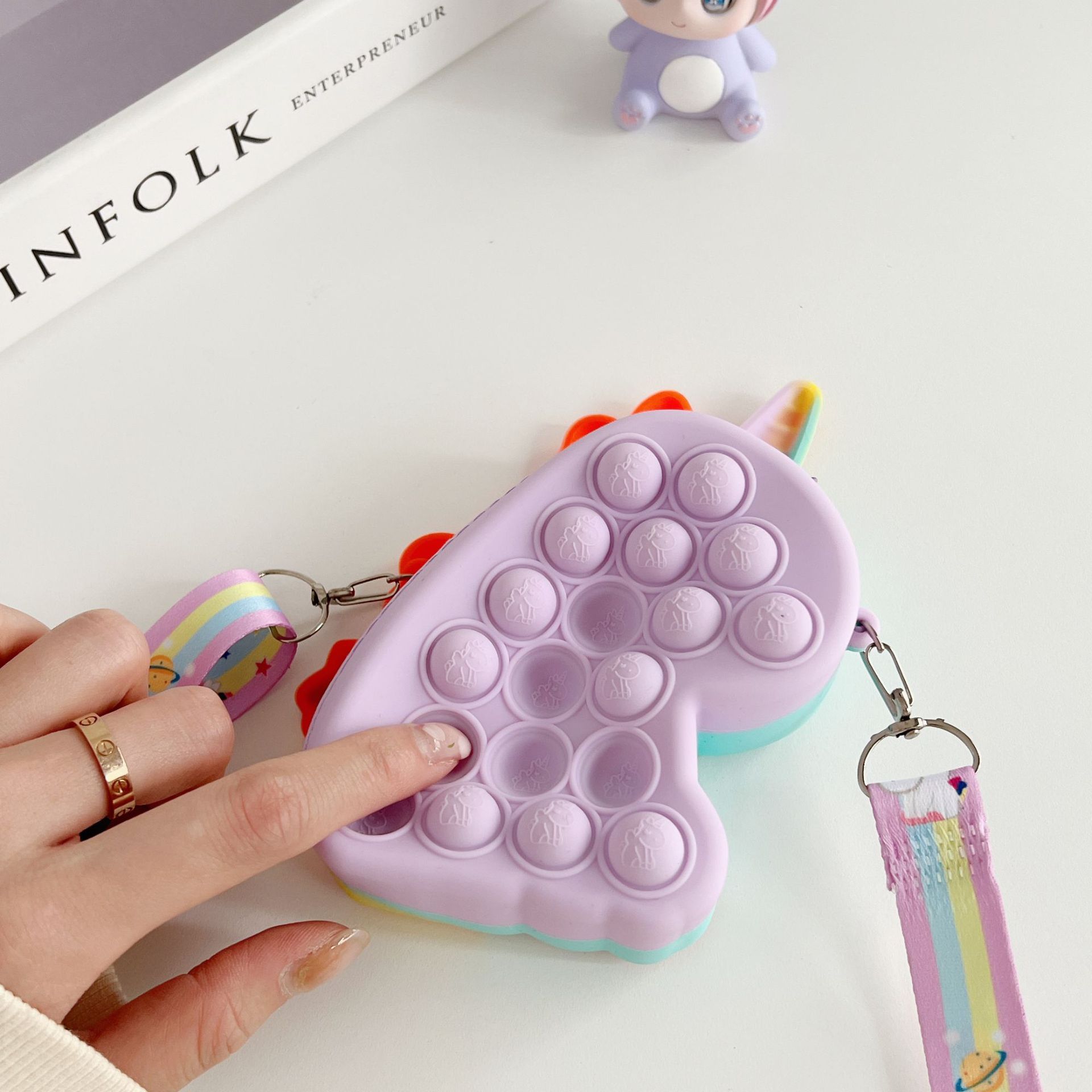 Shopping Occasion Silica Gel Material Kid's  Silica Gel Zipper Kids Wallets