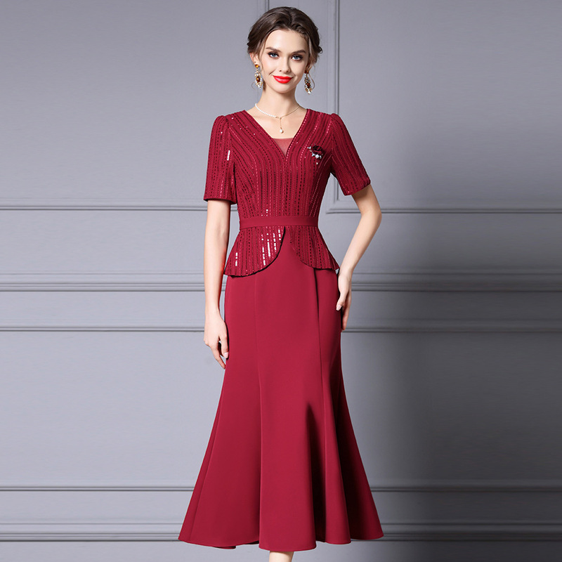 Zhili Plus Size High-End Slimming Ruffle Long Dress for Important Occasions, Shenzhen Nanyou, Large Size, Summer 2026 Zhili Plus Size High-End Slimming Ruffle Long Dress for Important Occasions, Shenzhen Nanyou, Large Size, Summer 2026