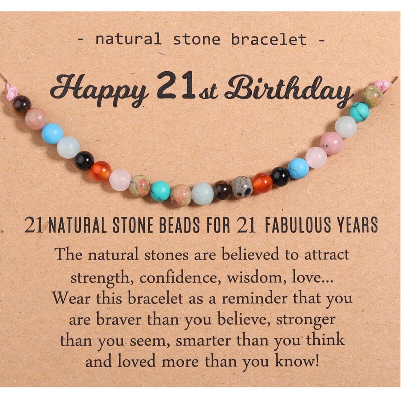 Amazon New Women's Bracelet Girls Birthday Gift Bracelet Candy Color Birthday Card Bracelet