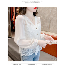 波西米亚钩花镂空针织衫女春季大码胖洋气减龄锦纶领套头