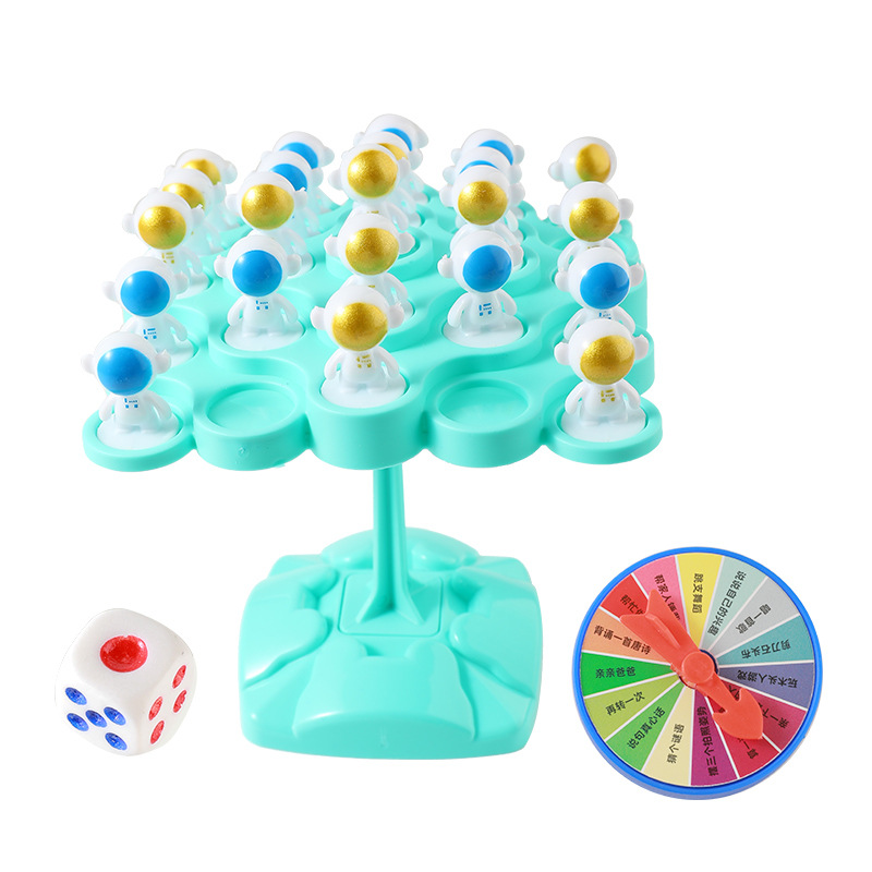 Juego de mesa educativo para niños equilibrio astronauta espacio equilibrio árbol Jenga ocio padre-hijo escritorio interactivo batalla