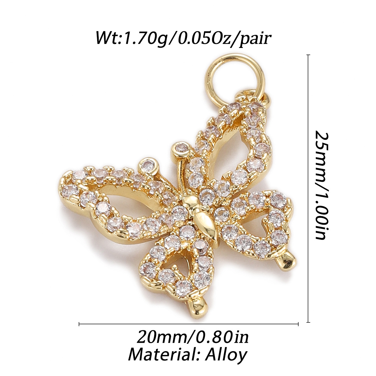 7g Weight Vacuum Plating Gold Plating Process Pendant Jewelry Making Type 19*15mm, 29*20mm Jewelry Making Size Gold Plated Plating Material Zircon Inlay Material DIY Jewelry Accessories Classification 1 Piece Quantity Copper Material Jaguar, Butterfly, Elephant Pattern Plating, Inlay Design Basic Style 1 Piece 19*15mm 29*20mm Copper Zircon Gold Plated Jaguar Butterfly Elephant Pendant 无