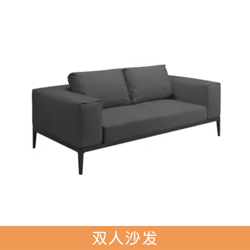 Nordic sofá al aire libre combinación Villa patio a prueba de sol sofá de teca hotel al aire libre de aleación de aluminio al aire libre sofá conjunto