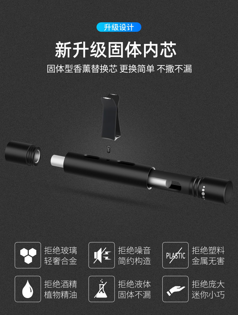 Car Air Freshener, Car Fragrance Stick, Car Interior Fragrance Tube Ornament, Osmanthus Fragrance, Century-Old Car Fragrance