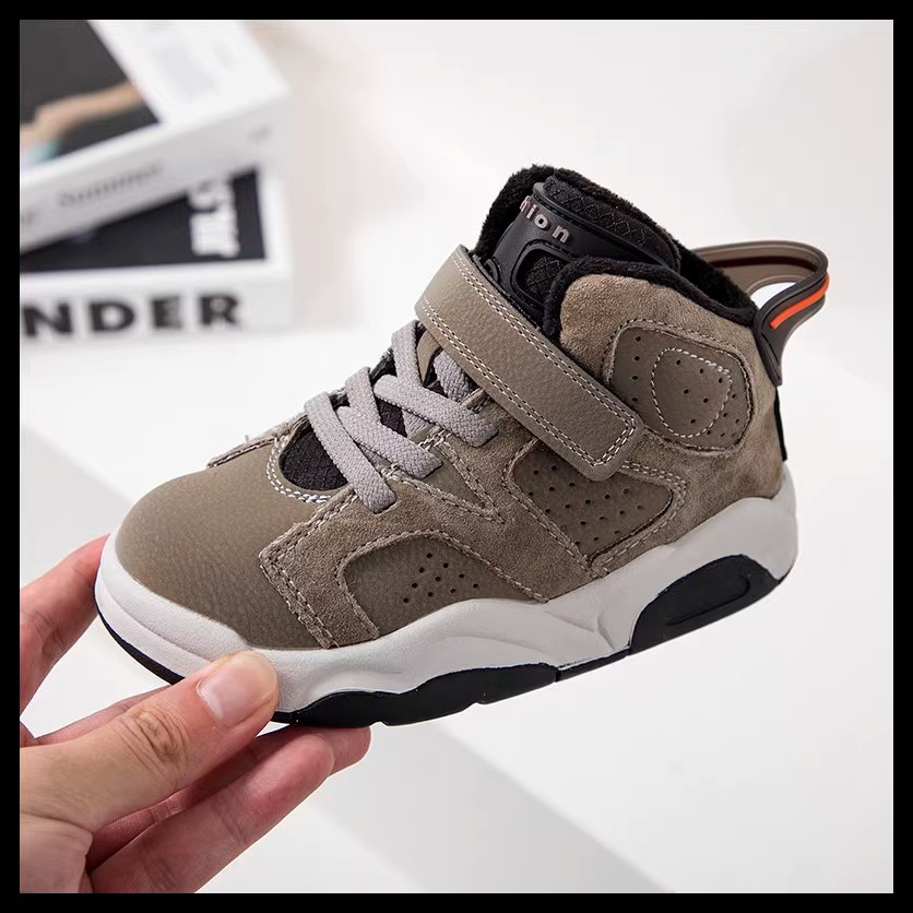 2023 Autumn New Children's Basketball Plush Boys' Running Shoes Fashion Colored Girls' Sports Board Shoe Trend_voghion.com