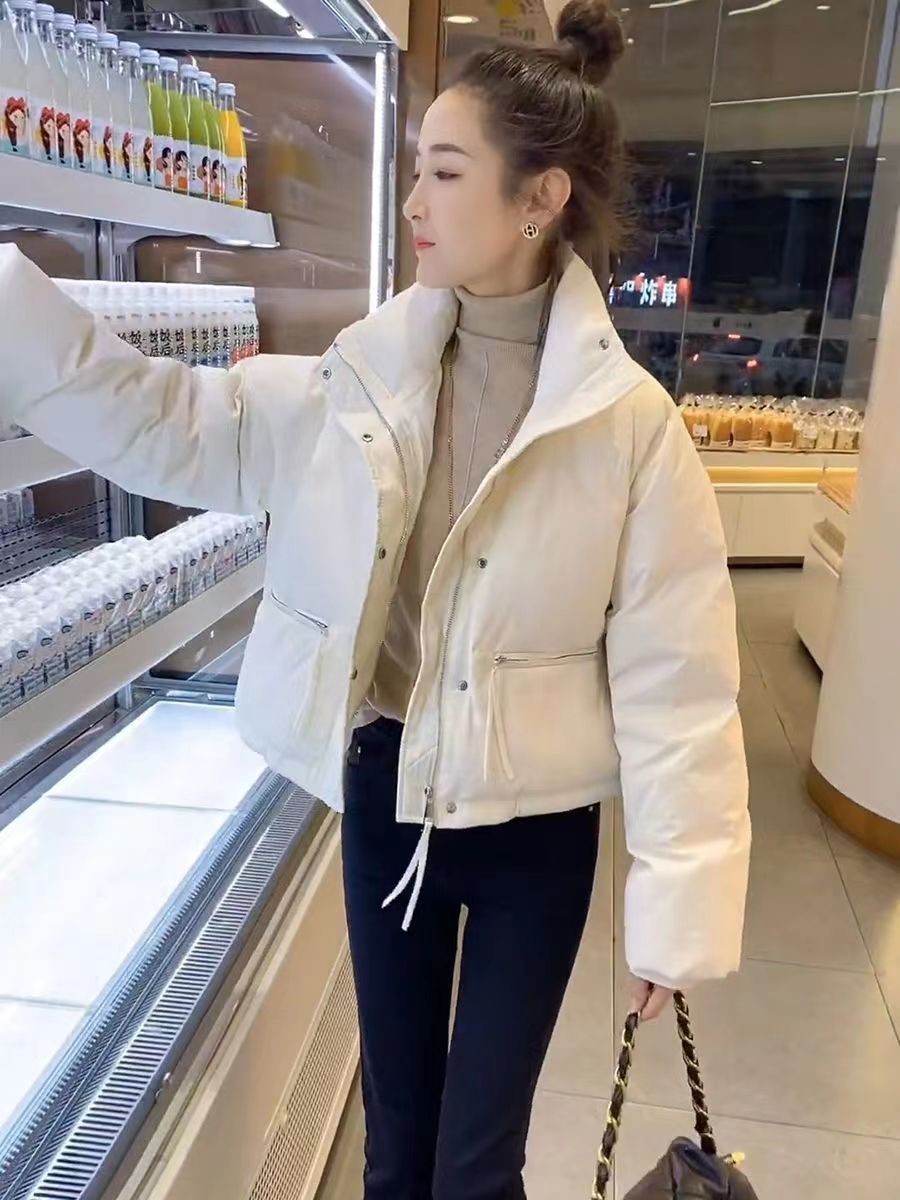 Women's Casual Solid Color Zipper Coat Cotton Clothes display picture 4