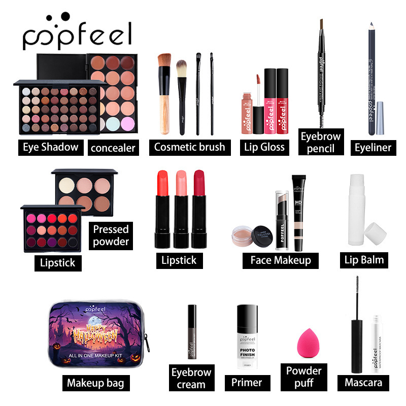Professionelles Make-up Set Mit Lidschatten Lipgloss Und Rouge_voghion.com