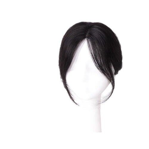 Eight-character bangs replacement piece for women with high head and skull to cover white hair, a magic tool to increase hair volume, light and traceless, simulated replacement piece