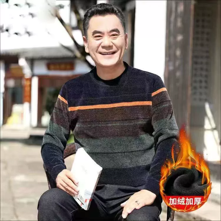 Зимний утолщенный мужской свитер на флисовой подкладке, теплая одежда, зимняя рубашка, синель, Мужская футболка из синели