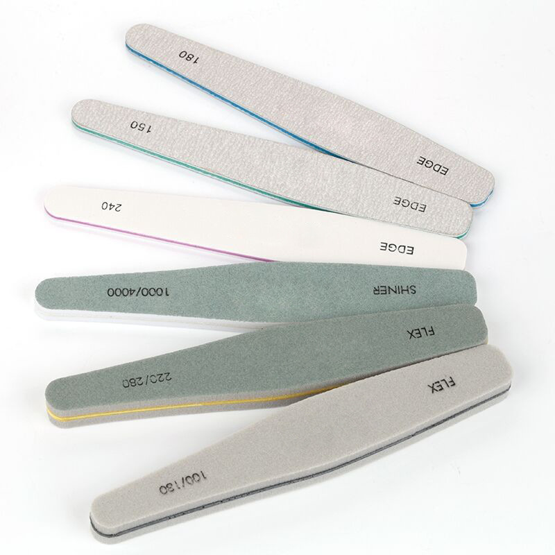 Conjunto de herramientas de uñas decoración de uñas tira esmerilada tira de frotamiento Archivo de esponja superficie de uñas tira de pulido conjunto de 6 piezas al por mayor
