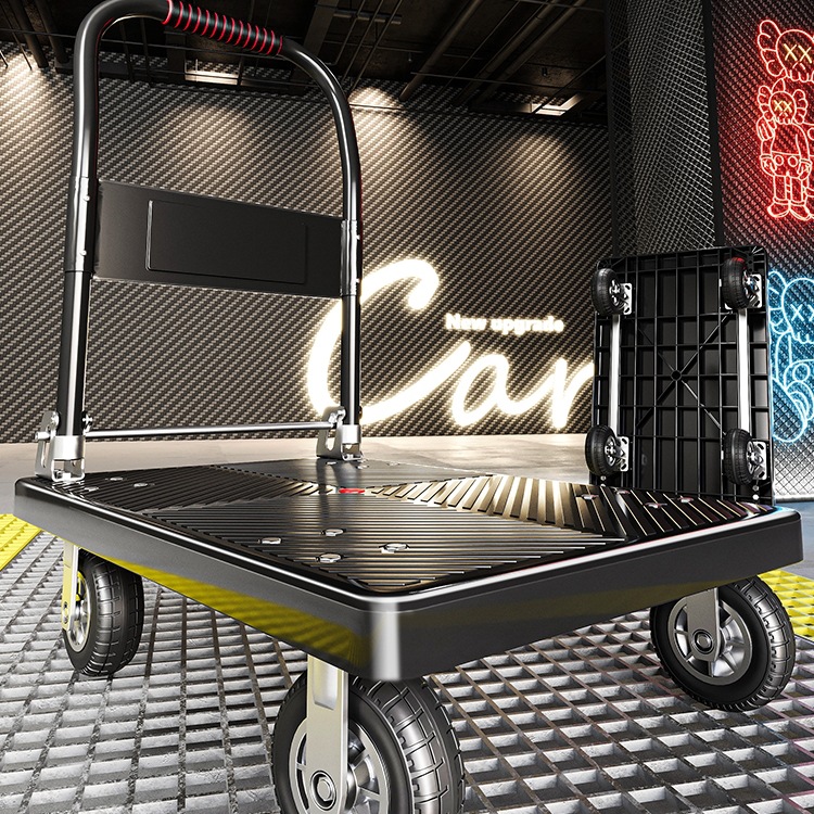 批发小推车拉货手推车手拉车折叠便携搬运取快递小拉车家用拖车平