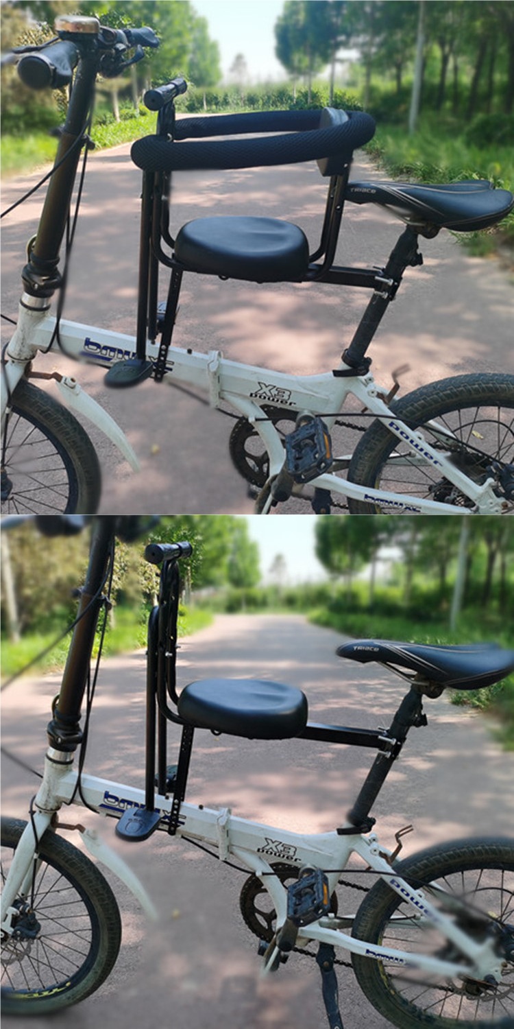 Bicycle Children's Front Seat Mountain Bike Curved Beam Bicycle Folding Bicycle Baby Child Front Seat Universal Cotton