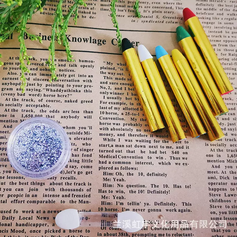 6色人体彩绘脸彩蜡笔儿童舞台DIY脸彩脸部化妆装扮