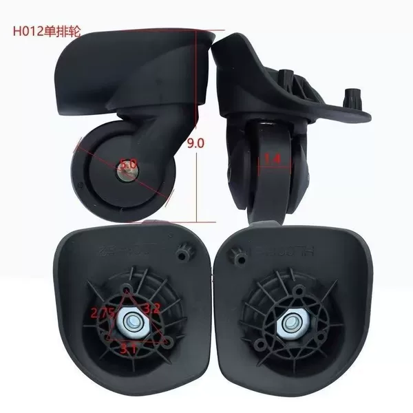 H012 Silent Wheel Trolley Case Wheel Accessories Universal Wheel Suitcase Suitcase Caster Meilu 47R Universal Wheel