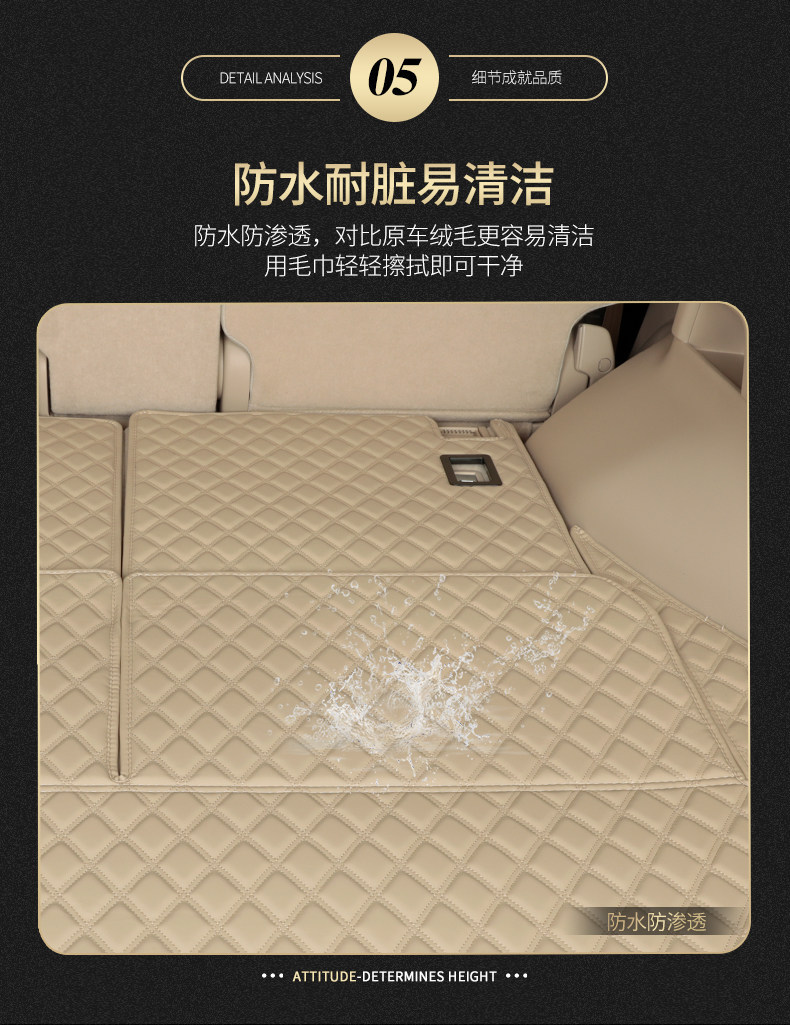 23-25 New Model Land Cruiser Trunk Mat Lc300 Full Surround Rear Compartment Mat Lc71 Land Cruiser Modification