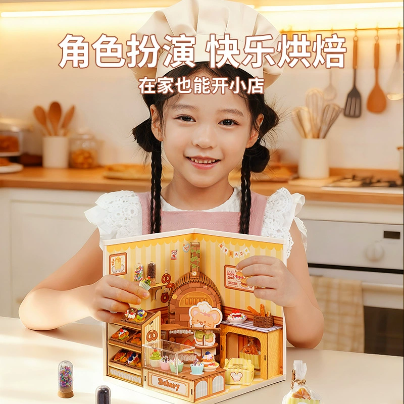 TOI图益 Hut, small house, constructor, handmade, DIY house, Birthday gift