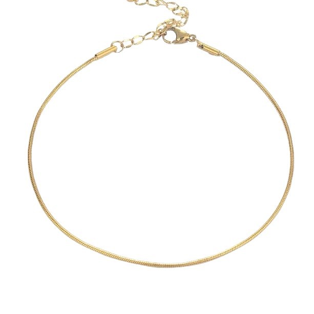 Pulsera de acero de titanio con diseño de hueso de serpiente para mujer, nuevo estilo, de alta gama, que no se decolora, versátil, moderna, elegante, accesorio de joyería de color dorado para niñas.